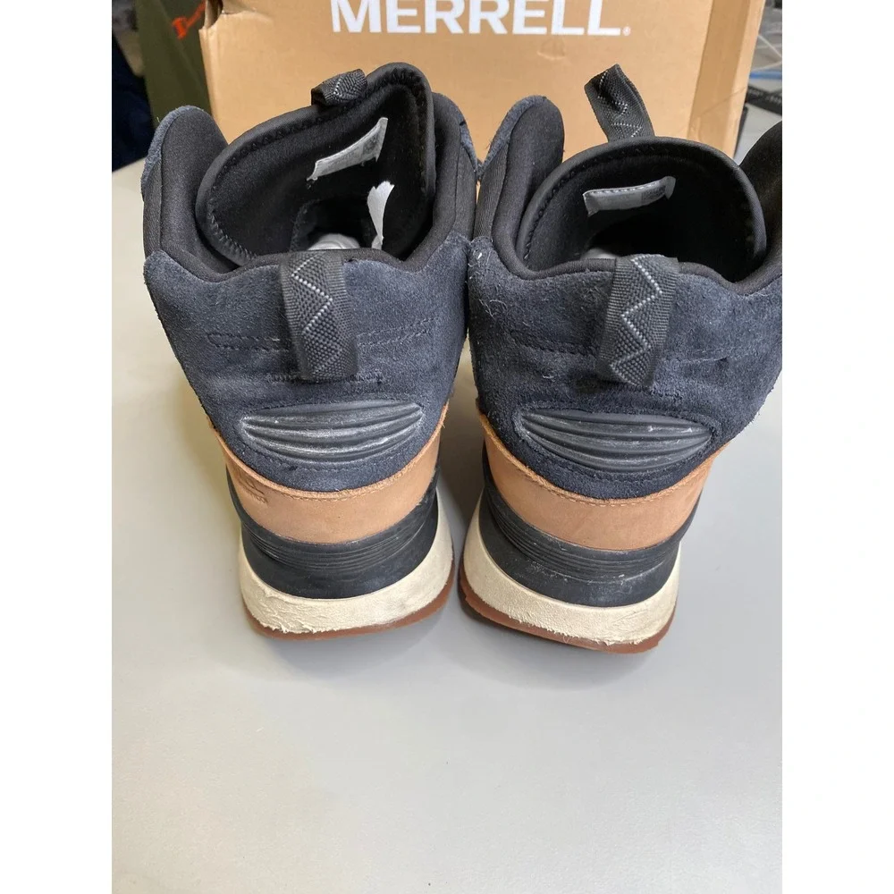Merrell Alpine 83 Sneaker Recraft Mid WP Black Noir Mens 12 J006719 Hiking Boots
